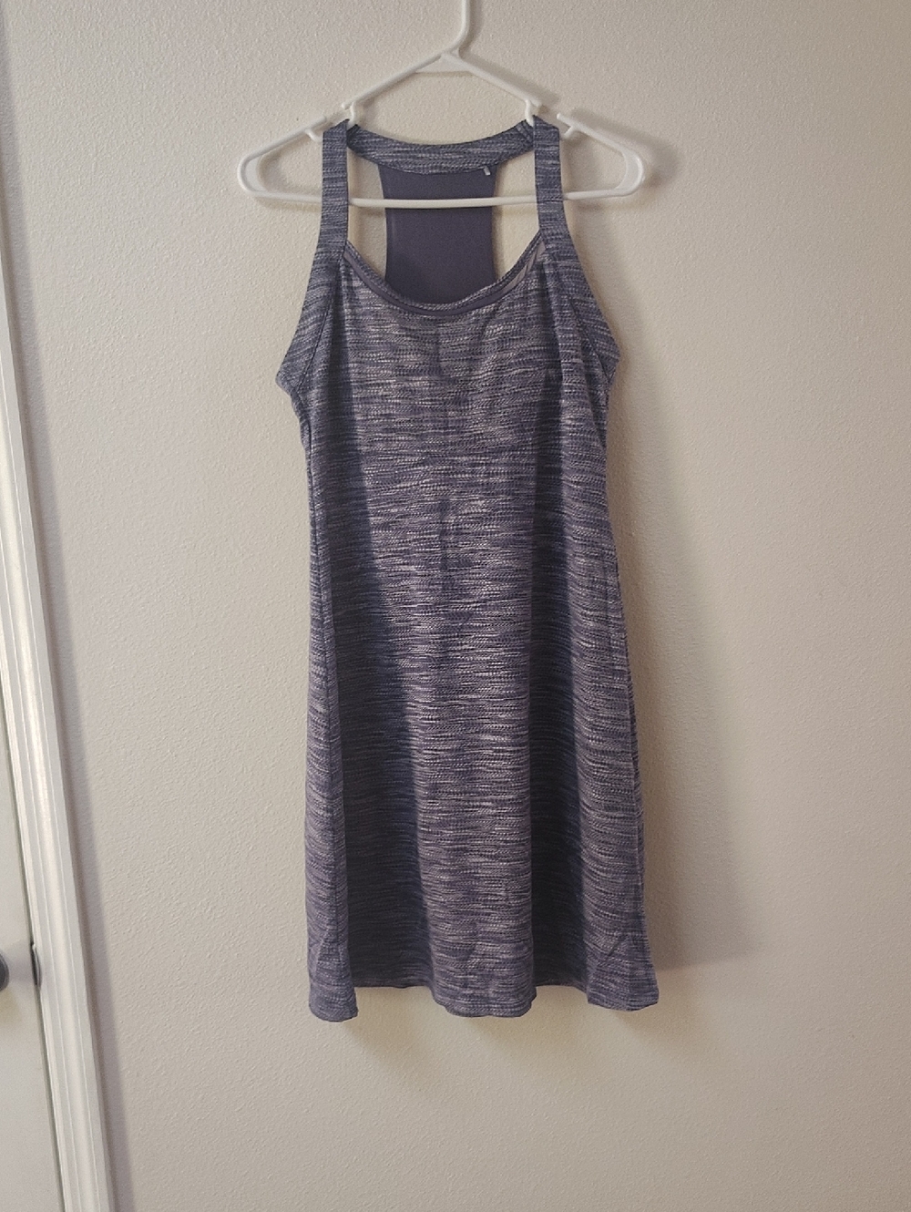 MPG Mondetta Performance Gear Space Dye Racerback Active Dress Purple Medium